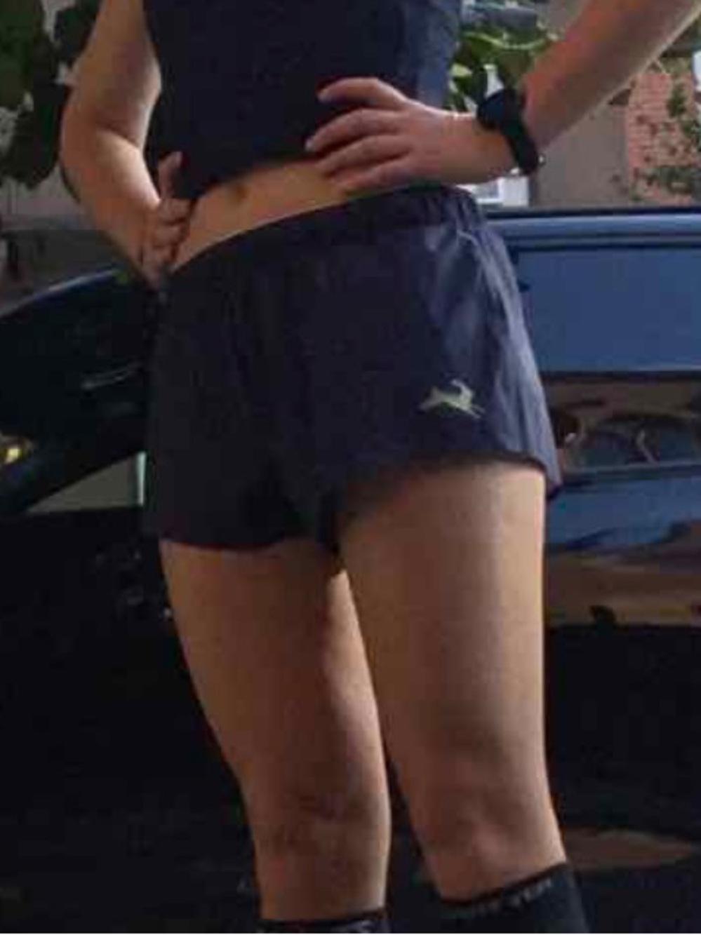 Tracksmith Strata Navy Running Shorts Size XS